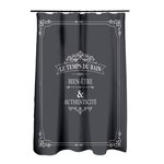 Douceur d'Intérieur Rideau de douche 180x200 Vintage