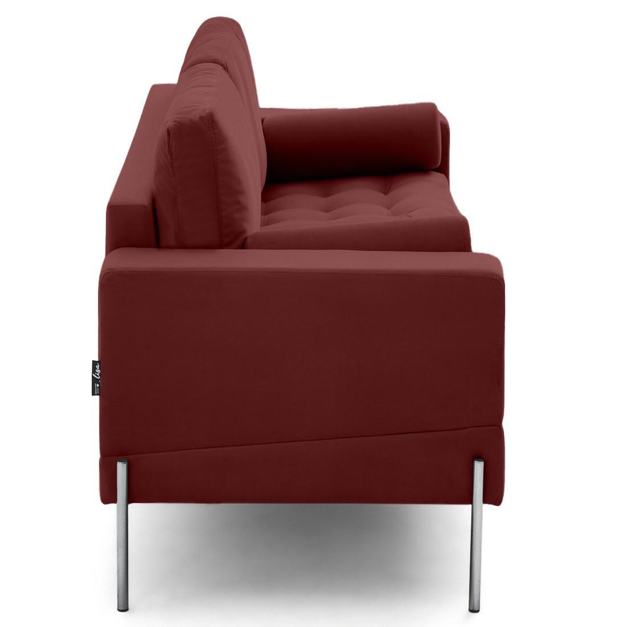 Voir la diapositive 5 : LISA DESIGN Isaure - canapé droit 3 places en velours