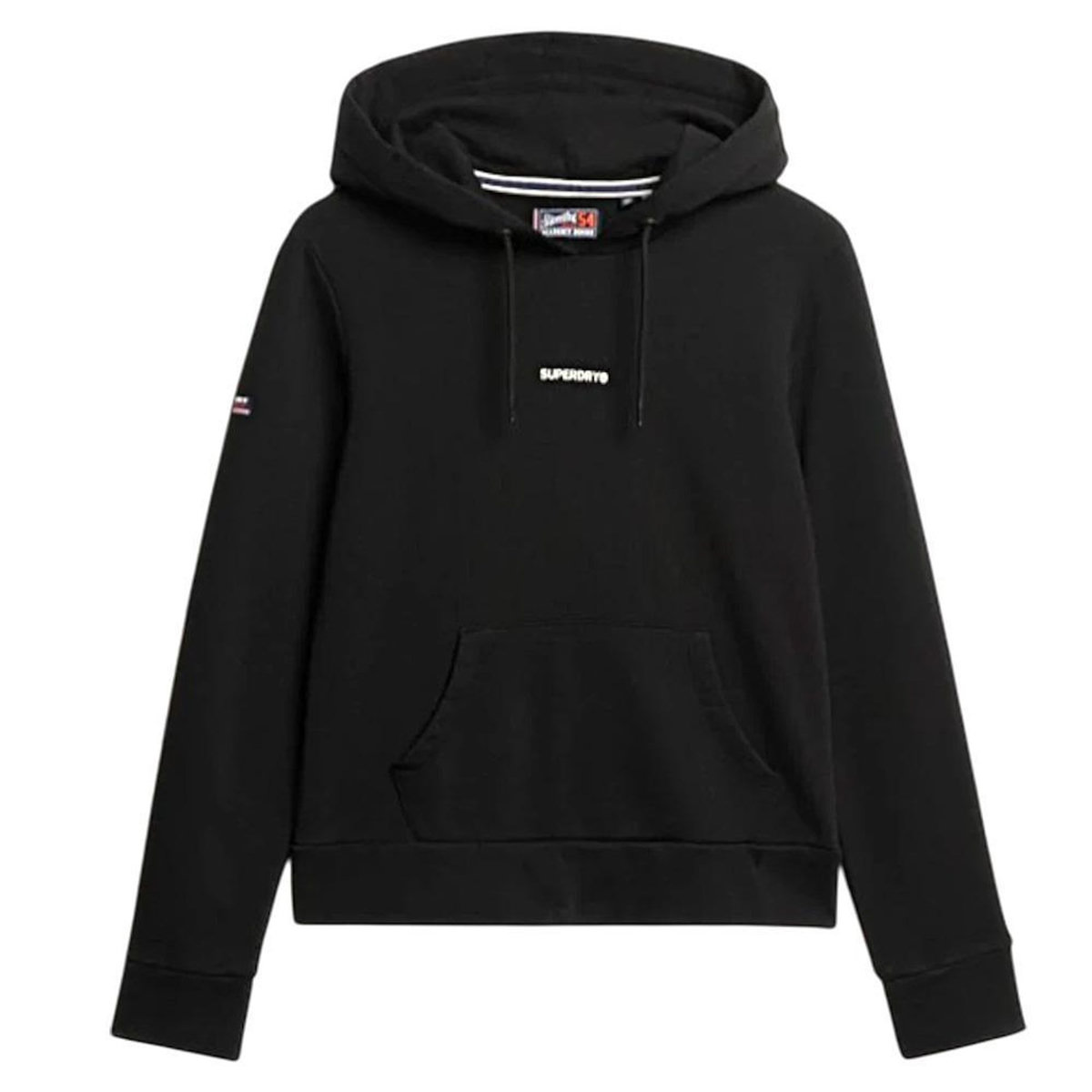 SUPERDRY Sweat à Capuche Noir Femme Superdry Plain Hood