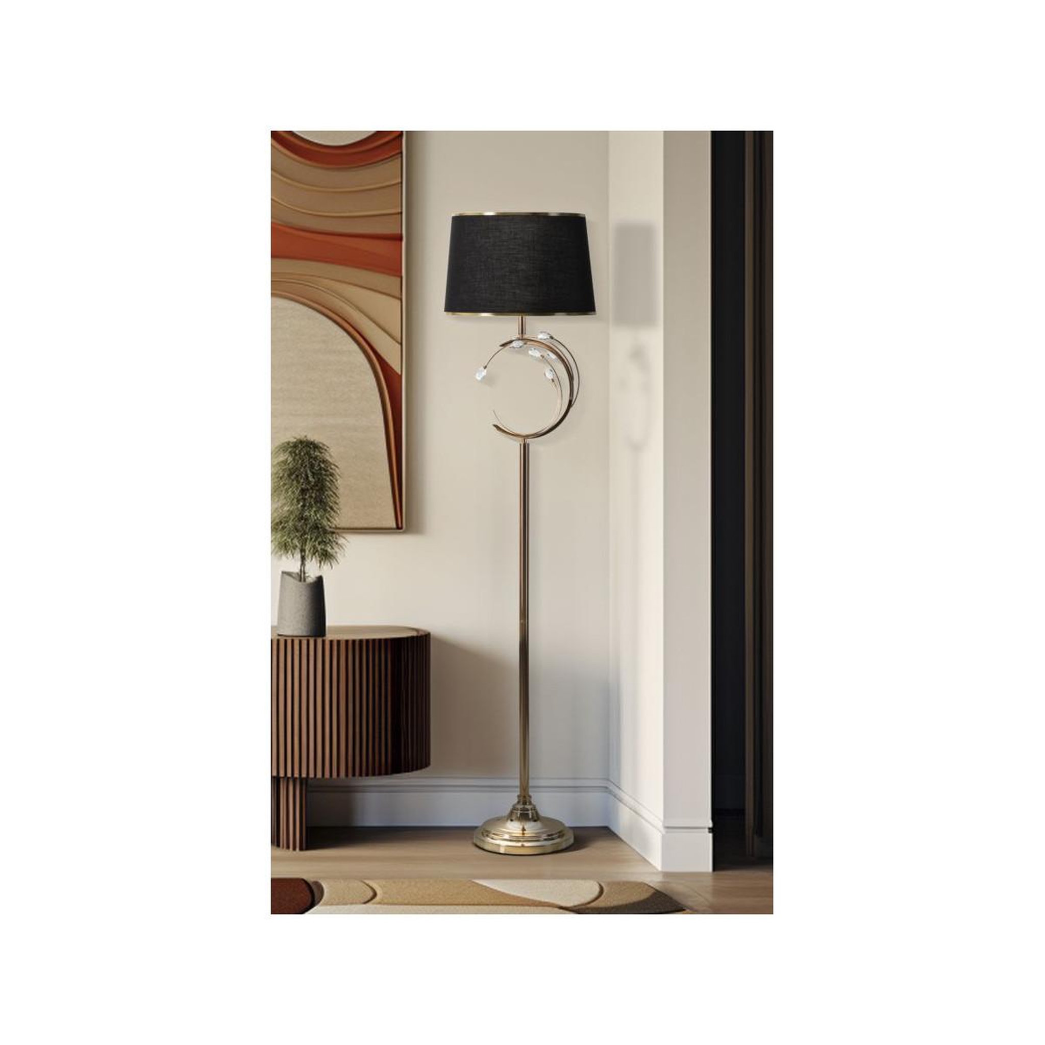 Voir la diapositive 5 : Paris Prix Lampadaire design en métal  bruxelles  160cm or