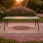 Voir la diapositive 4 : CONCEPT USINE Table de jardin 10-12 places 234cm verte BERGAME