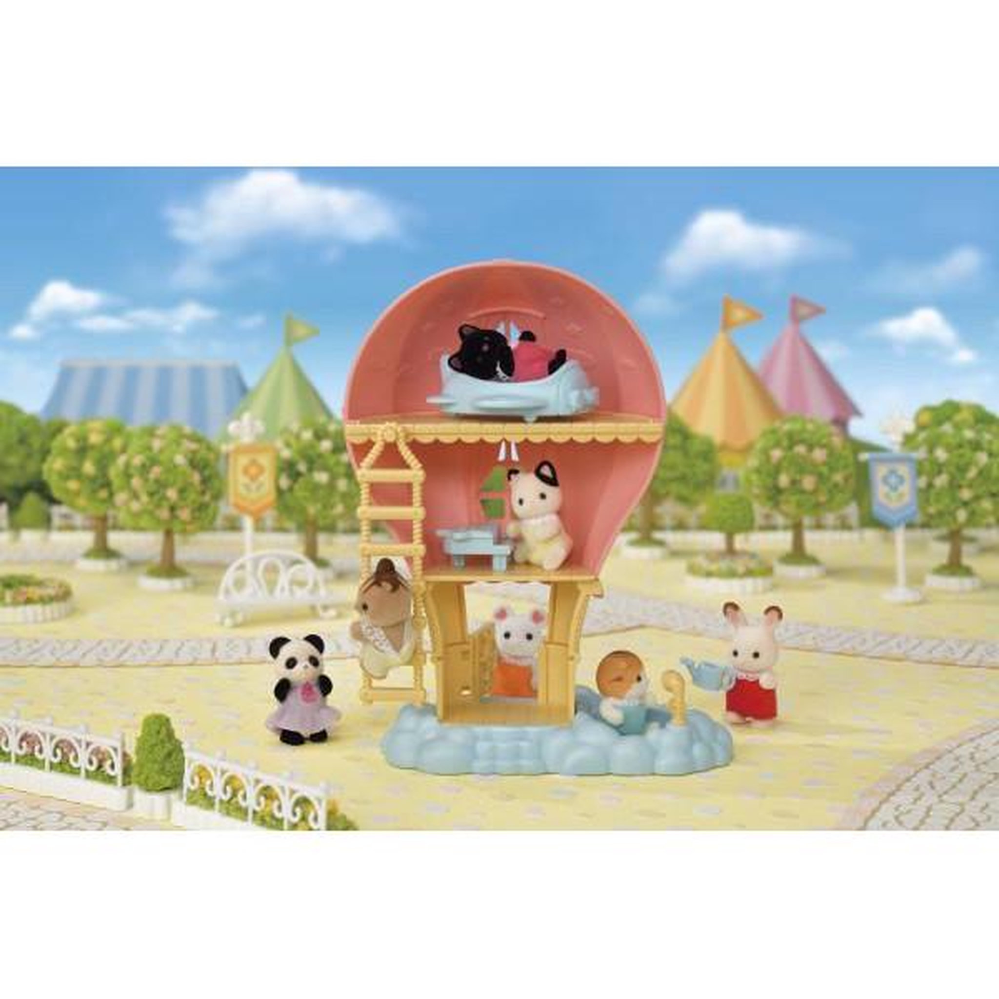 Voir la diapositive 6 : Sylvanian Families Mini-univers - SYLVANIAN FAMILIES - La montgolfiere des bébés - Rose - Pour enfants de 3 ans et plus