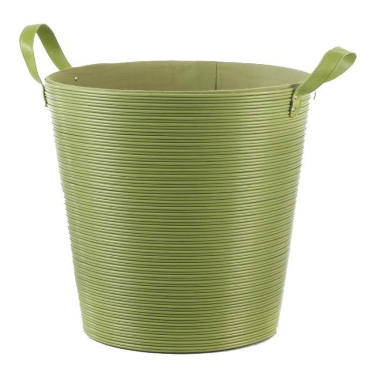 FIVE Panier à Linge Plastique Vert 40cm
