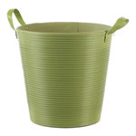 FIVE Panier à Linge Plastique Vert 40cm