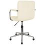 Voir la diapositive 4 : VIDAXL Chaise pivotante de salle a manger Creme Tissu