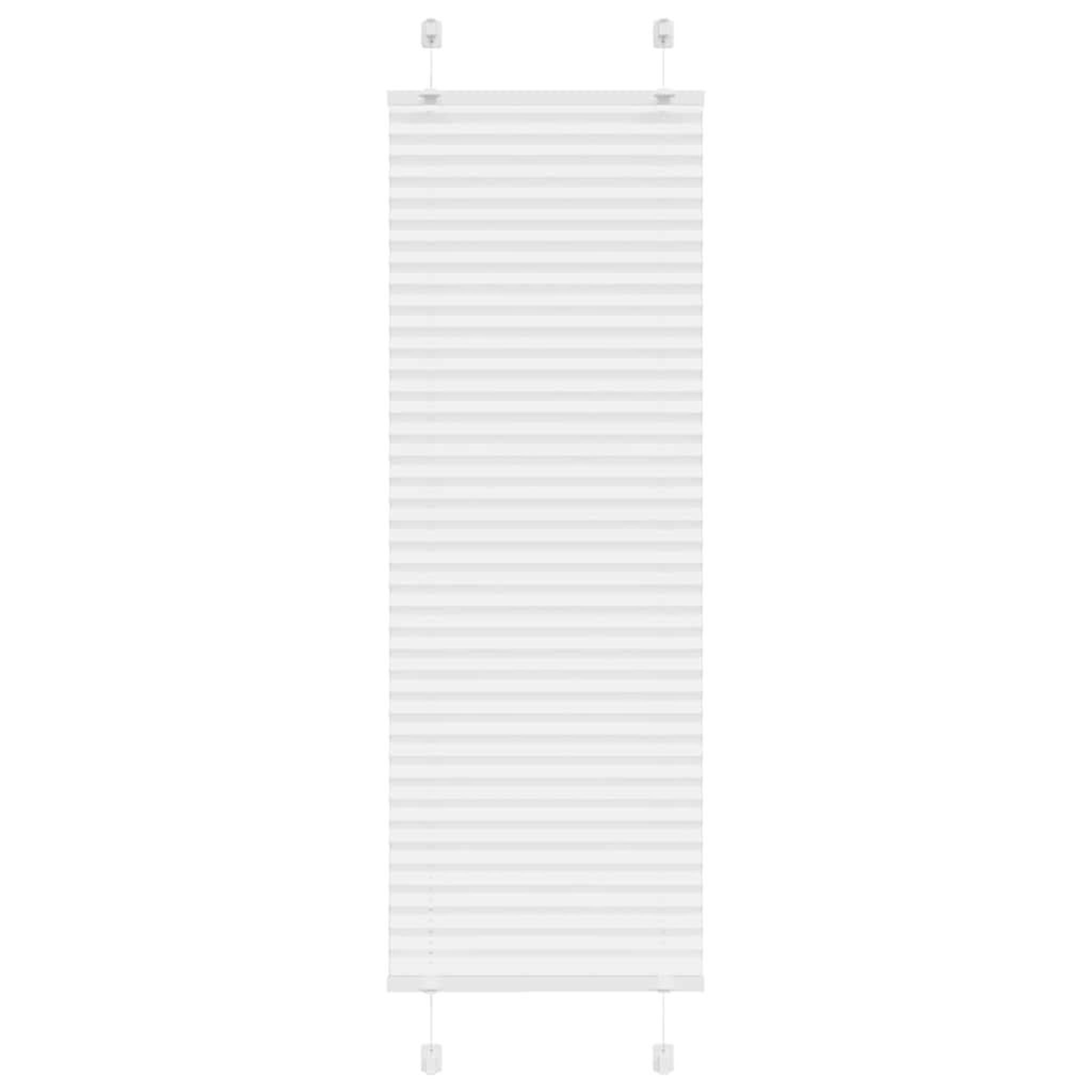 VIDAXL Store plisse blanc 45x150 cm largeur du tissu 44,4 cm polyester