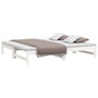 Voir la diapositive 3 : VIDAXL Lit coulissant sans matelas blanc 2x(90x190) cm