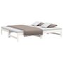Voir la diapositive 3 : VIDAXL Lit coulissant sans matelas blanc 2x(90x190) cm