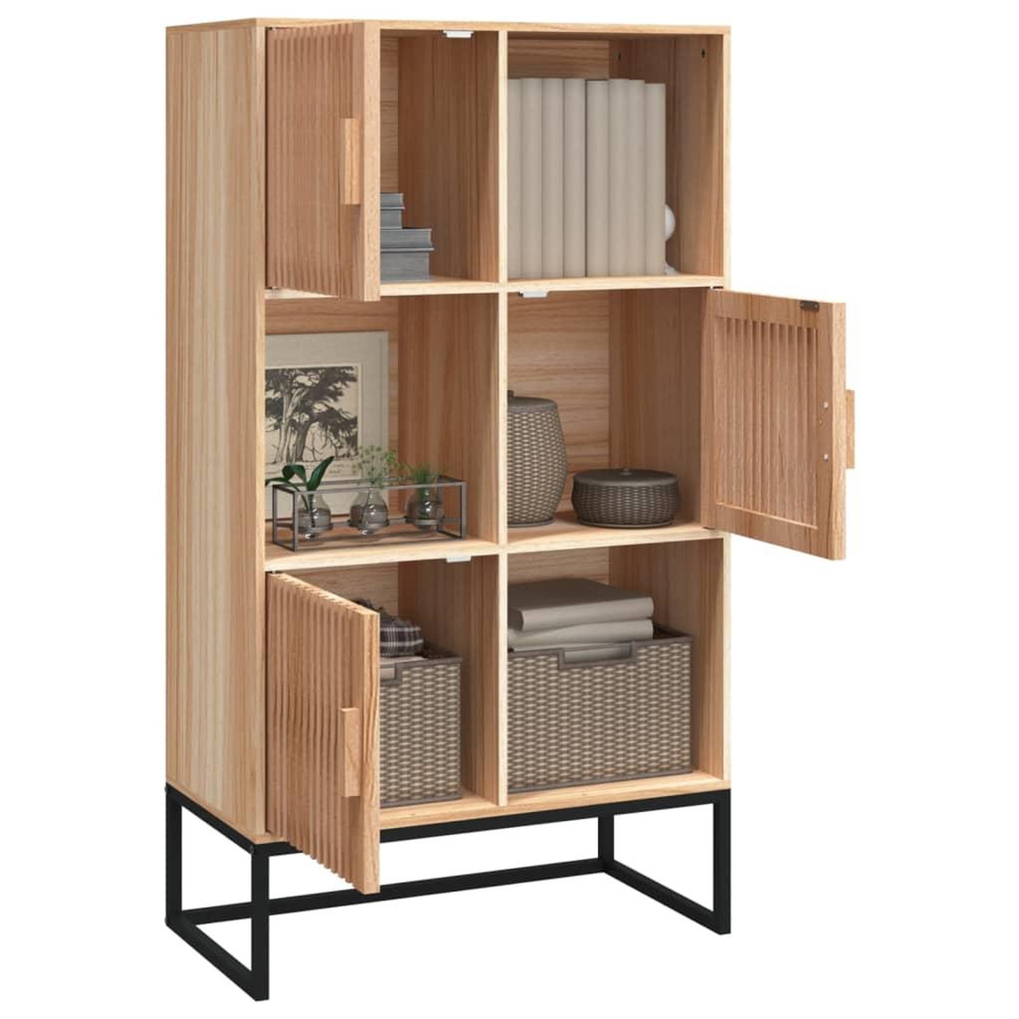 Voir la diapositive 3 : VIDAXL Buffet haut 70x35x125 cm bois d'ingenierie