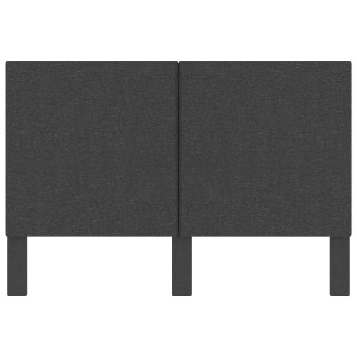 VIDAXL Tete de lit Gris fonce Tissu 140x200 cm