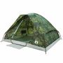 Voir la diapositive 4 : VIDAXL Tente de camping a dome 2 personnes camouflage impermeable