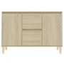 Voir la diapositive 5 : VIDAXL Buffet chene sonoma 101x35x70 cm bois d'ingenierie