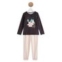 Voir la diapositive 1 : INEXTENSO Ensemble pyjama velours renards fille