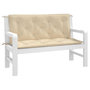 Voir la diapositive 3 : VIDAXL Coussins de banc jardin lot de 2 beige 120x50x7 cm tissu Oxford