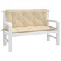 Voir la diapositive 3 : VIDAXL Coussins de banc jardin lot de 2 beige 120x50x7 cm tissu Oxford