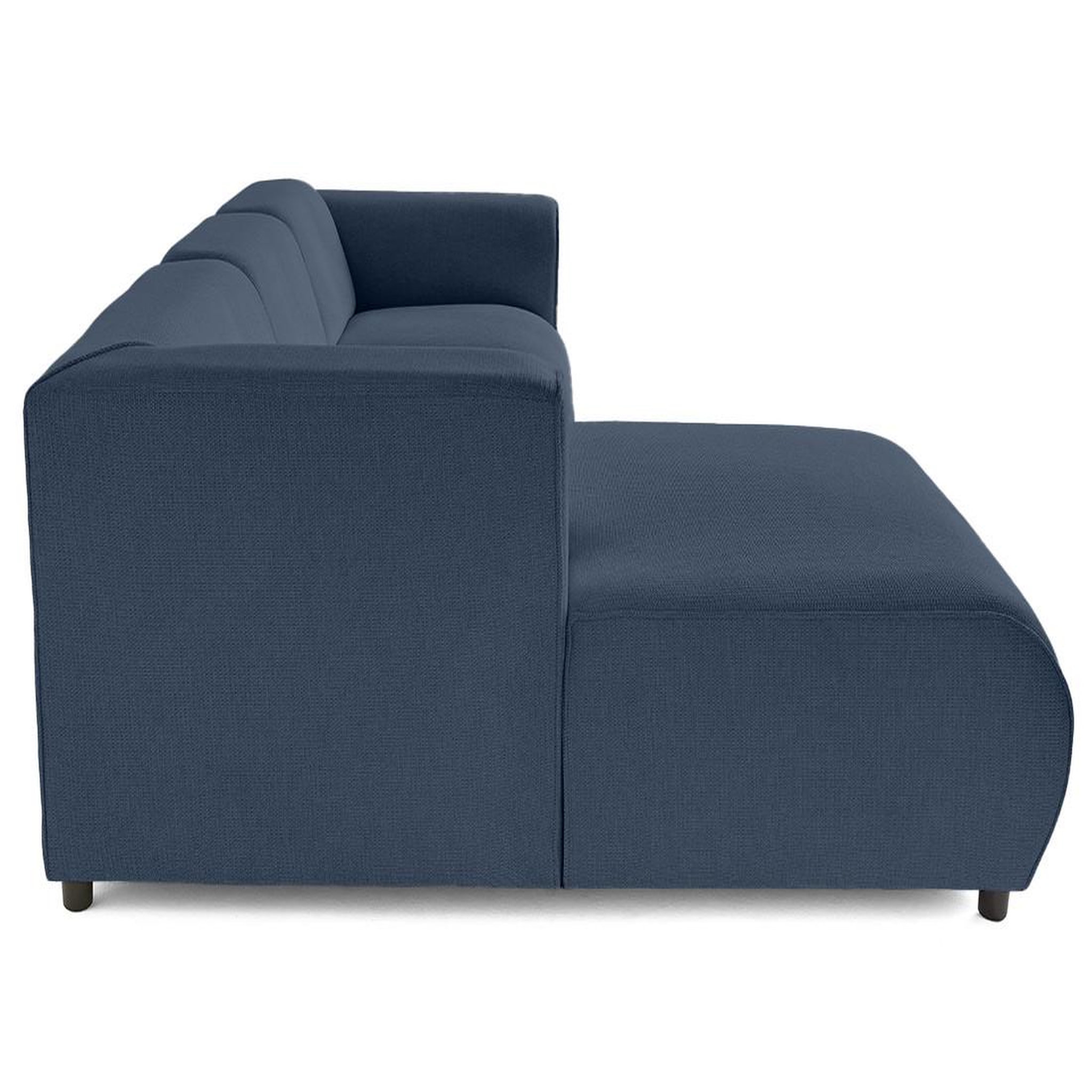 Voir la diapositive 5 : LISA DESIGN Suaro - canapé modulable d'angle gauche 4 places en tissu texturé