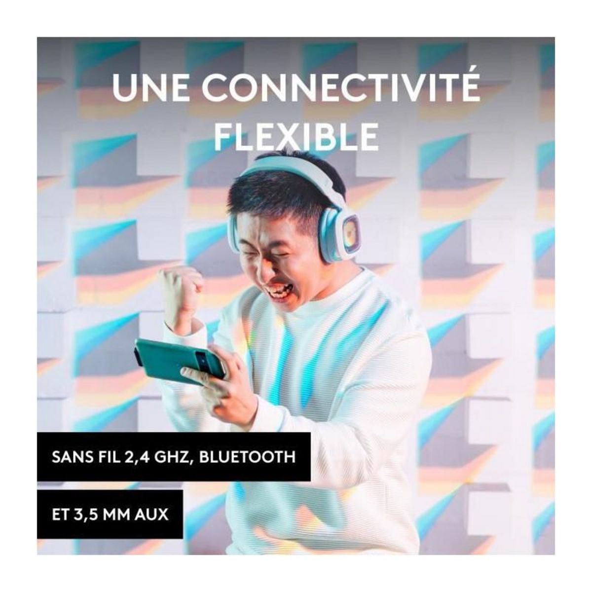 LOGITECH G Casque Gaming sans fil - ASTRO - A30 - Pour PS, PC, Mobile - Blanc