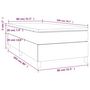 Voir la diapositive 6 : VIDAXL Sommier a lattes de lit avec matelas Bleu 80x200 cm Tissu