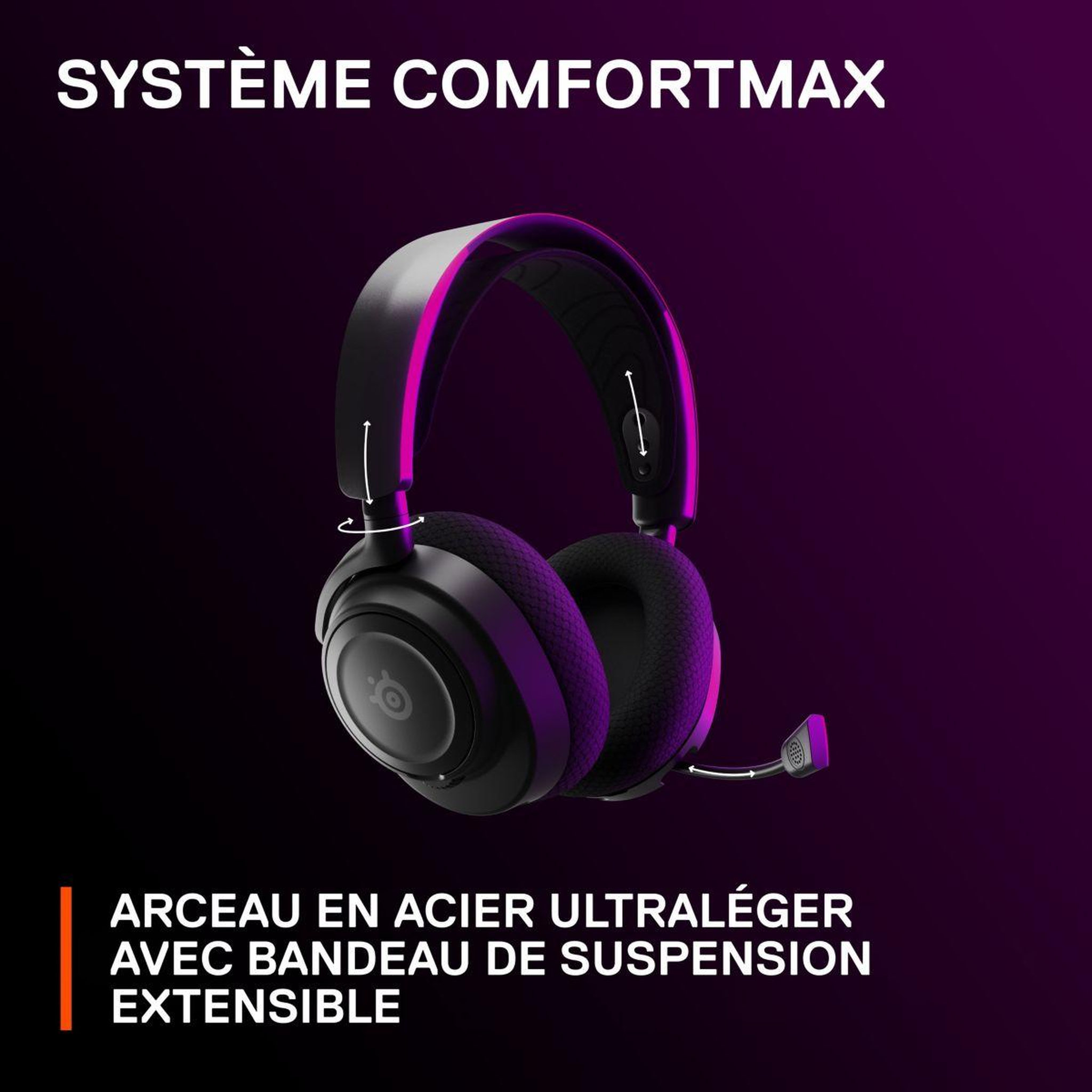 Voir la diapositive 4 : STEEL SERIES Casque gamer Arctis Nova 7