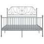 Voir la diapositive 3 : VIDAXL Cadre de lit sans matelas gris metal 140x200 cm