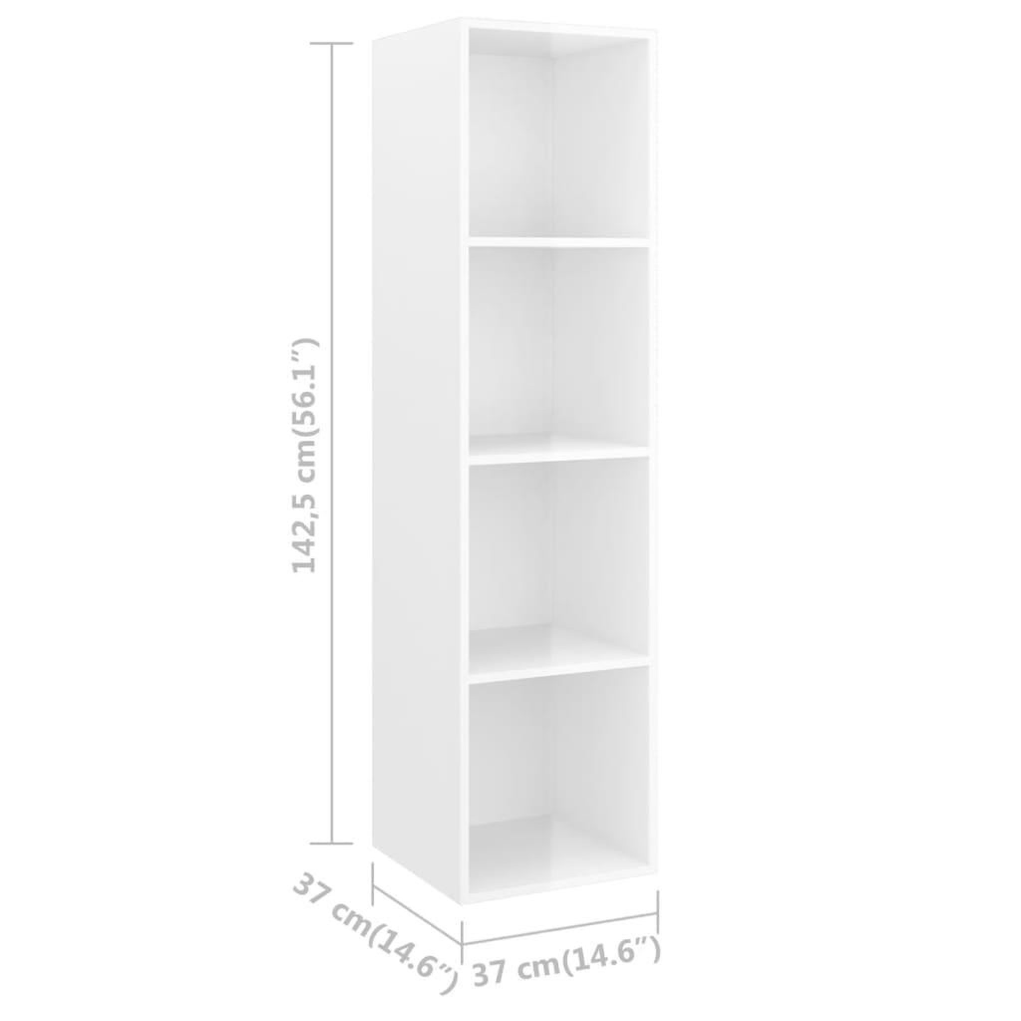 Voir la diapositive 5 : VIDAXL Meubles TV muraux 2 pcs Blanc brillant Bois d'ingenierie