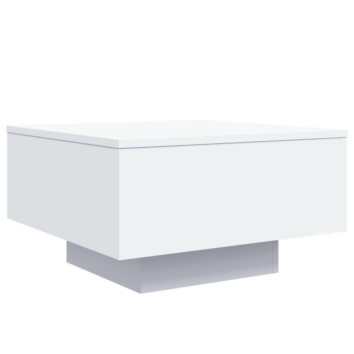 VIDAXL Table basse avec lumieres LED blanc 55x55x31 cm