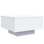 Voir la diapositive 3 : VIDAXL Table basse avec lumieres LED blanc 55x55x31 cm