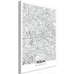 Paris Prix Tableau Imprimé  Map of Berlin. Coloris disponibles : Multicolore