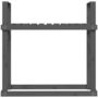 Voir la diapositive 5 : VIDAXL Support pour bois de chauffage Gris 110x35x108,5 cm Bois de pin