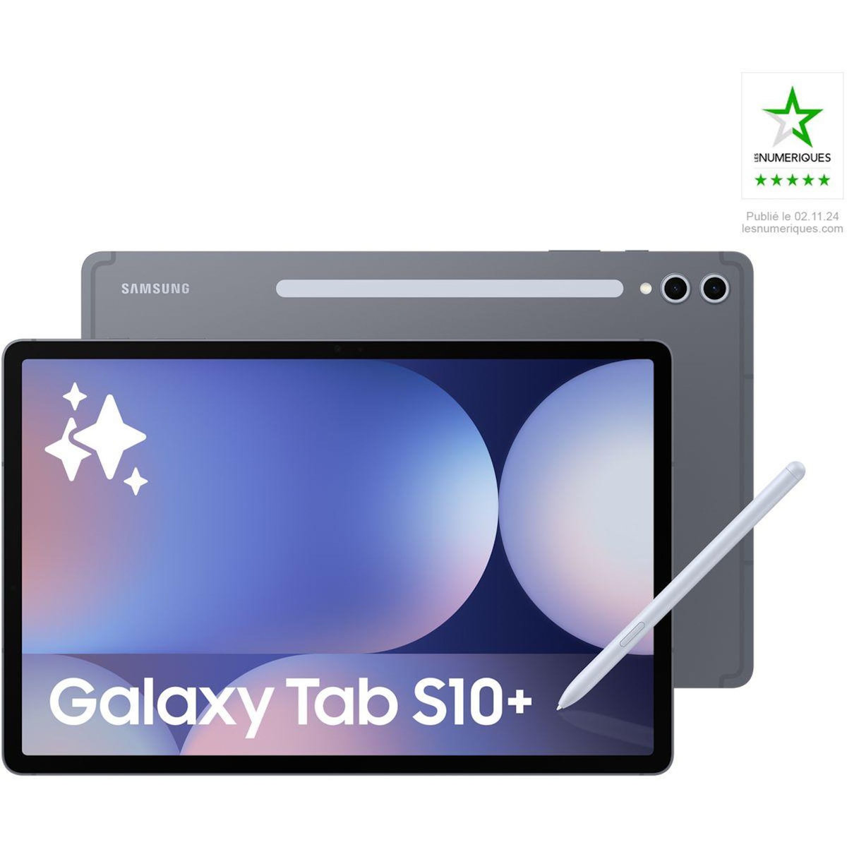 Samsung Tablette Android Galaxy Tab S10+ 12.4 5G 256Go Gris avec Galaxy IA