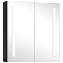 Voir la diapositive 2 : VIDAXL Armoire de salle de bain a miroir LED 62x14x60 cm