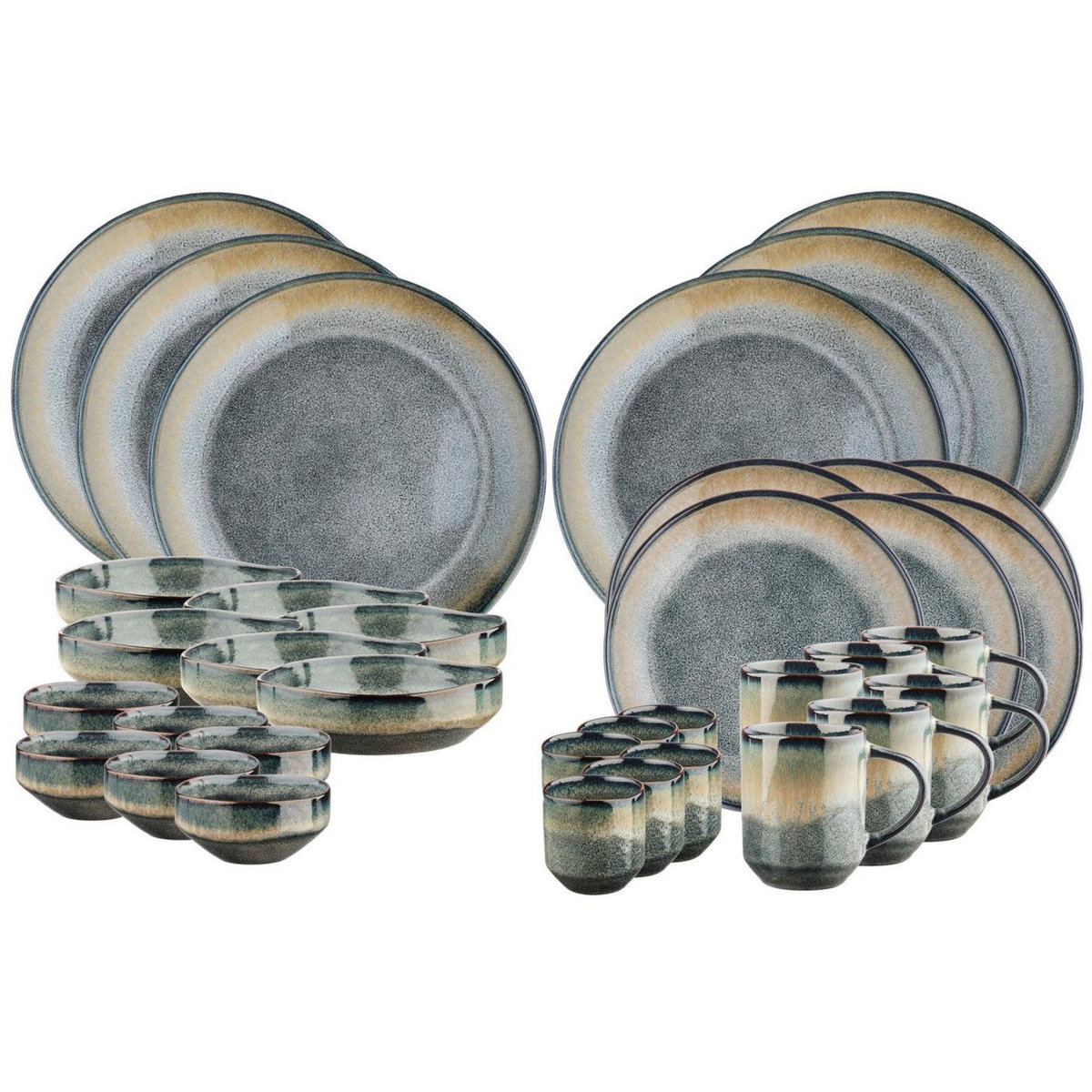 BJORN Service Complet GENESIS - 36 pièces - Terre