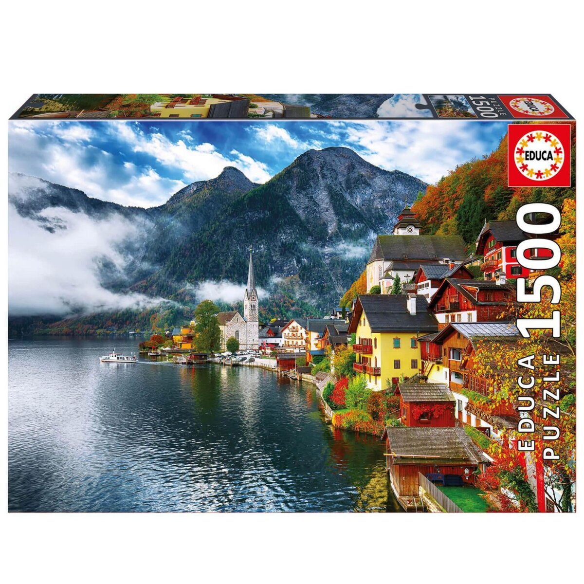 EDUCA Puzzle 1500 pièces : Hallstadt, Autriche