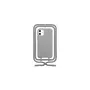 WOODCESSORIES Coque avec cordon iPhone 11 Tour de cou Bio gris