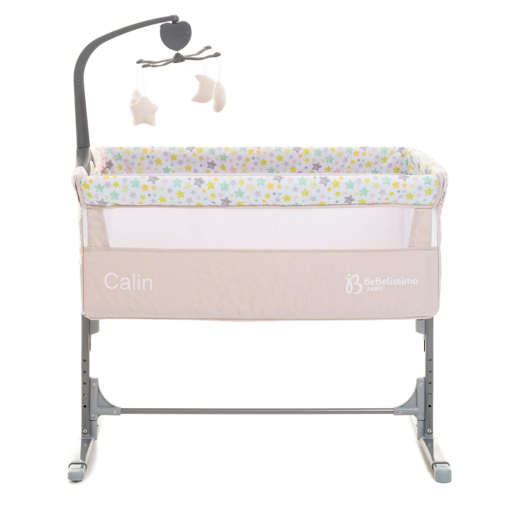 Voir la diapositive 2 : BEBELISSIMO BEBELISSIMO - Lit Cododo - berceau bébé - lit bébé - Calin avec mobile musical - dès la naissannce - beige