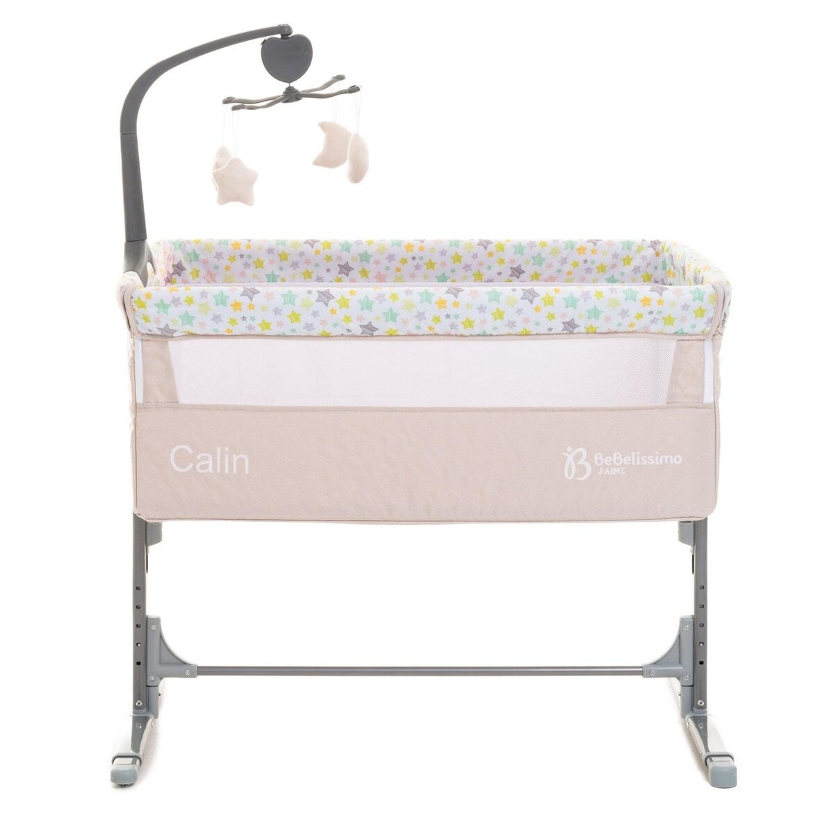 BEBELISSIMO BEBELISSIMO - Lit Cododo - berceau bébé - lit bébé - Calin avec mobile musical - dès la naissannce - beige