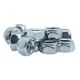 Voir la diapositive 1 :  Écrou frein zingué hexagonal Vissal  Classe 6  Ø 5mm  lot de 22 écrous