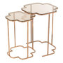 Voir la diapositive 1 : Paris Prix Lot de 2 Tables d'Appoint Métal  Ones  61cm Cuivre