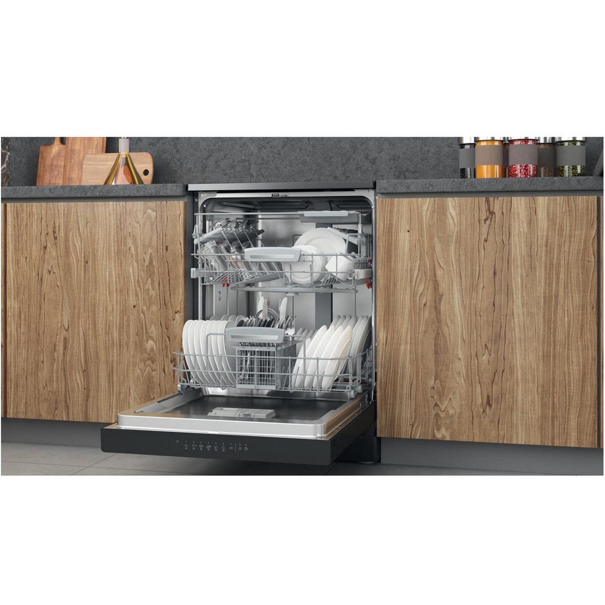 Voir la diapositive 6 : HOTPOINT Lave-vaisselle 60cm 14 couverts 41db gris - hfc3t141wcsb