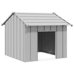 VIDAXL Niche pour chien avec toit noir 85x107x81 cm acier galvanise