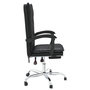 Voir la diapositive 4 : VIDAXL Fauteuil inclinable de bureau Noir Similicuir