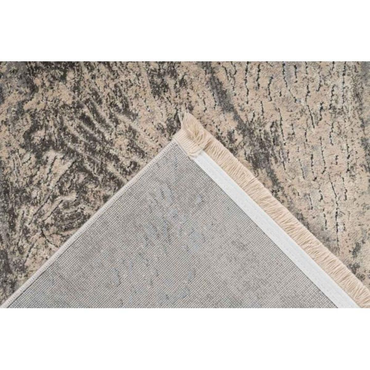 Paris Prix Tapis Tissé à Poils Ras Rétro  Adeon  Gris