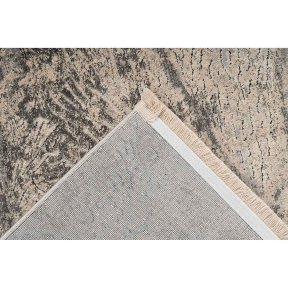 Paris Prix Tapis Tissé à Poils Ras Rétro  Adeon  Gris