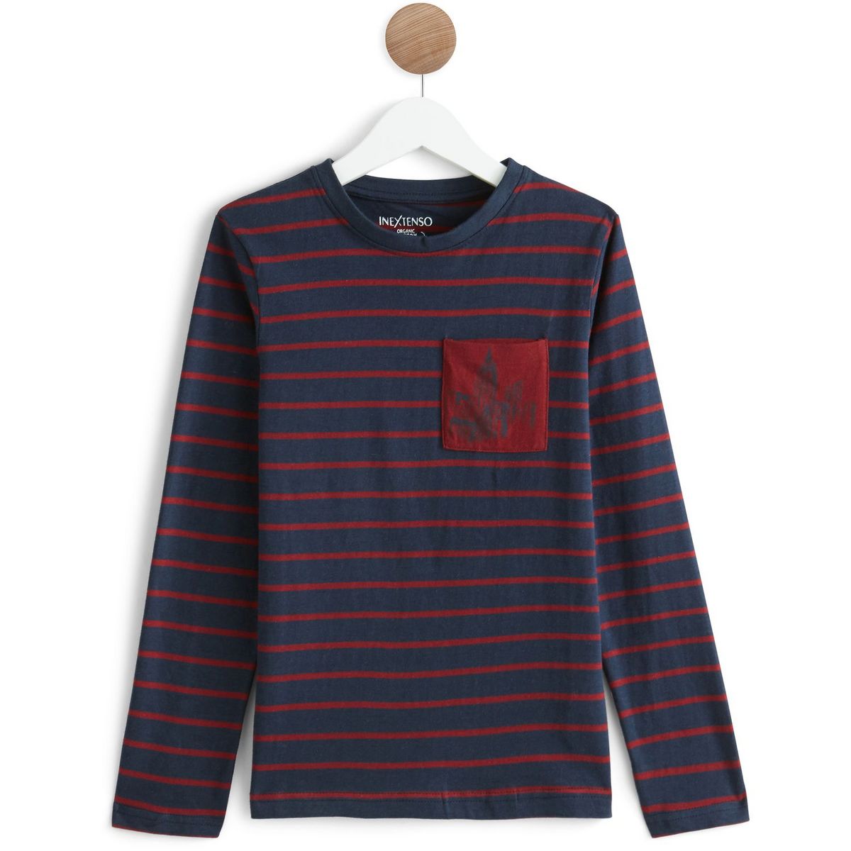 IN EXTENSO T-shirt manches longues rayé garçon
