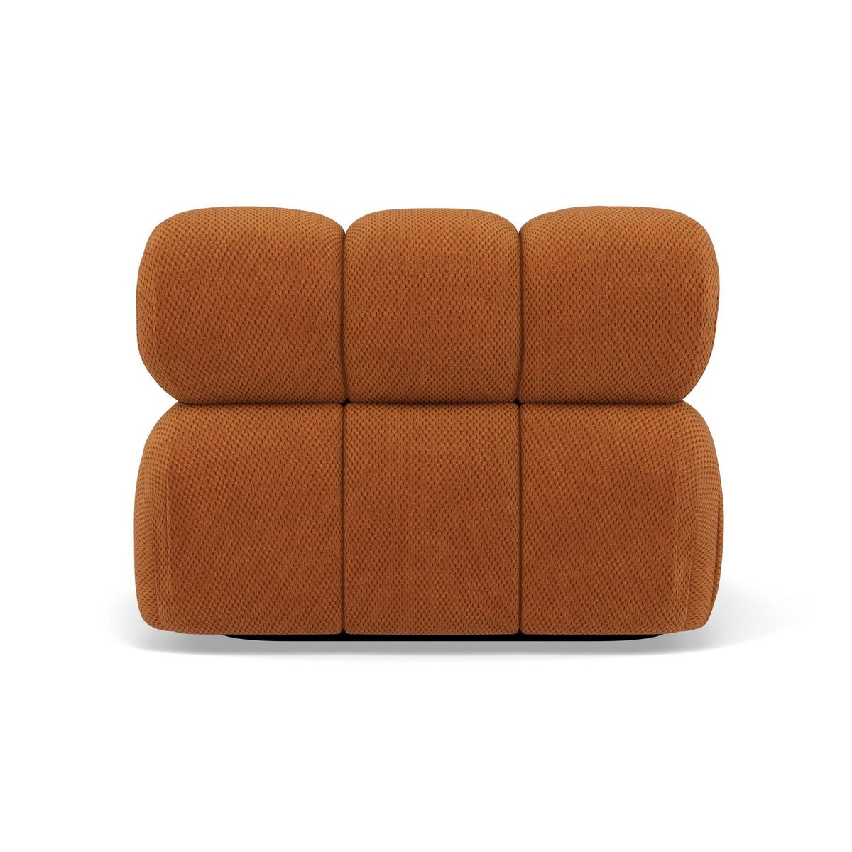 LISA DESIGN Ruby - module d'assise d'angle gauche en velours texturé