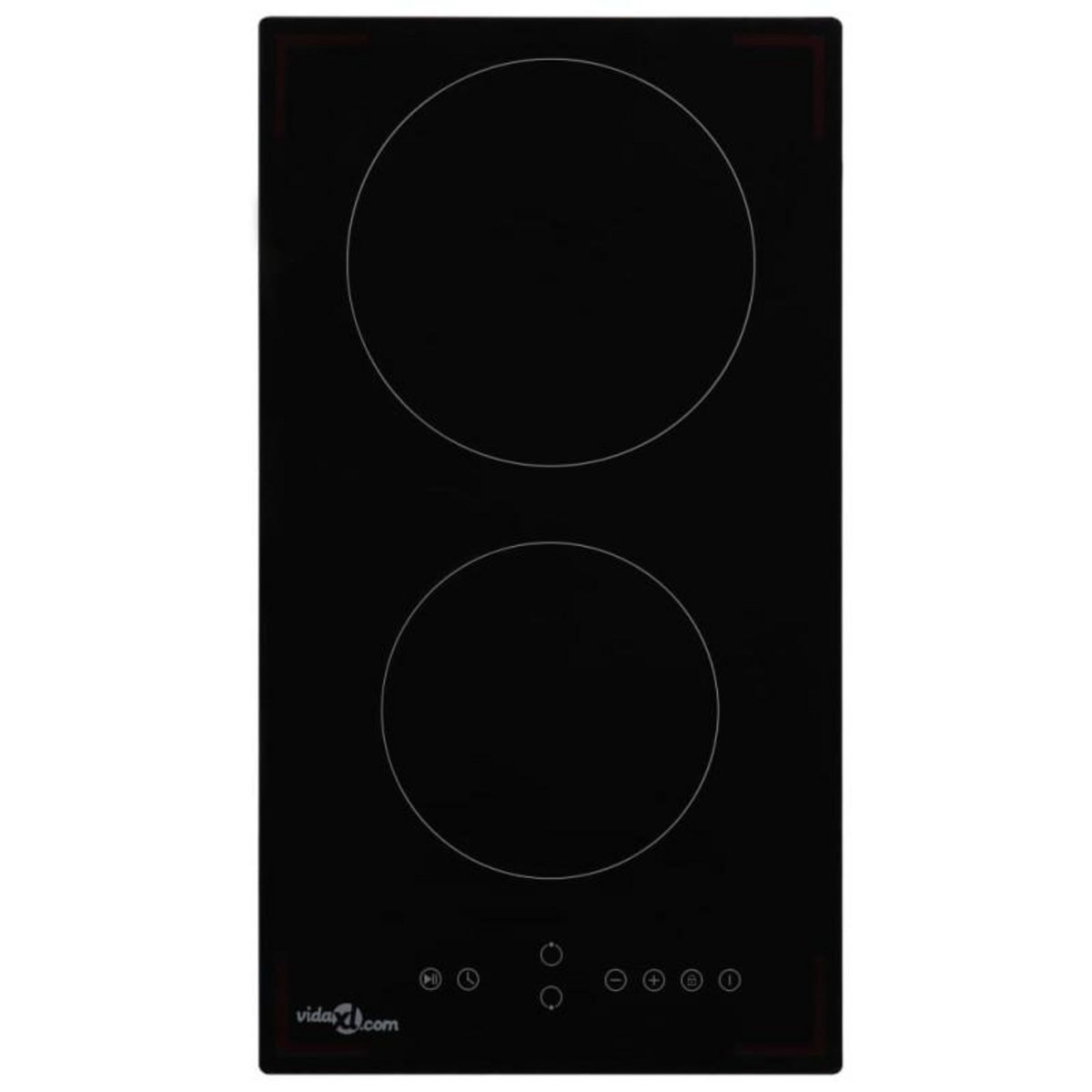 VIDAXL Plaque de cuisson Céramique 2 brûleurs Contrôle tactile 3000 W