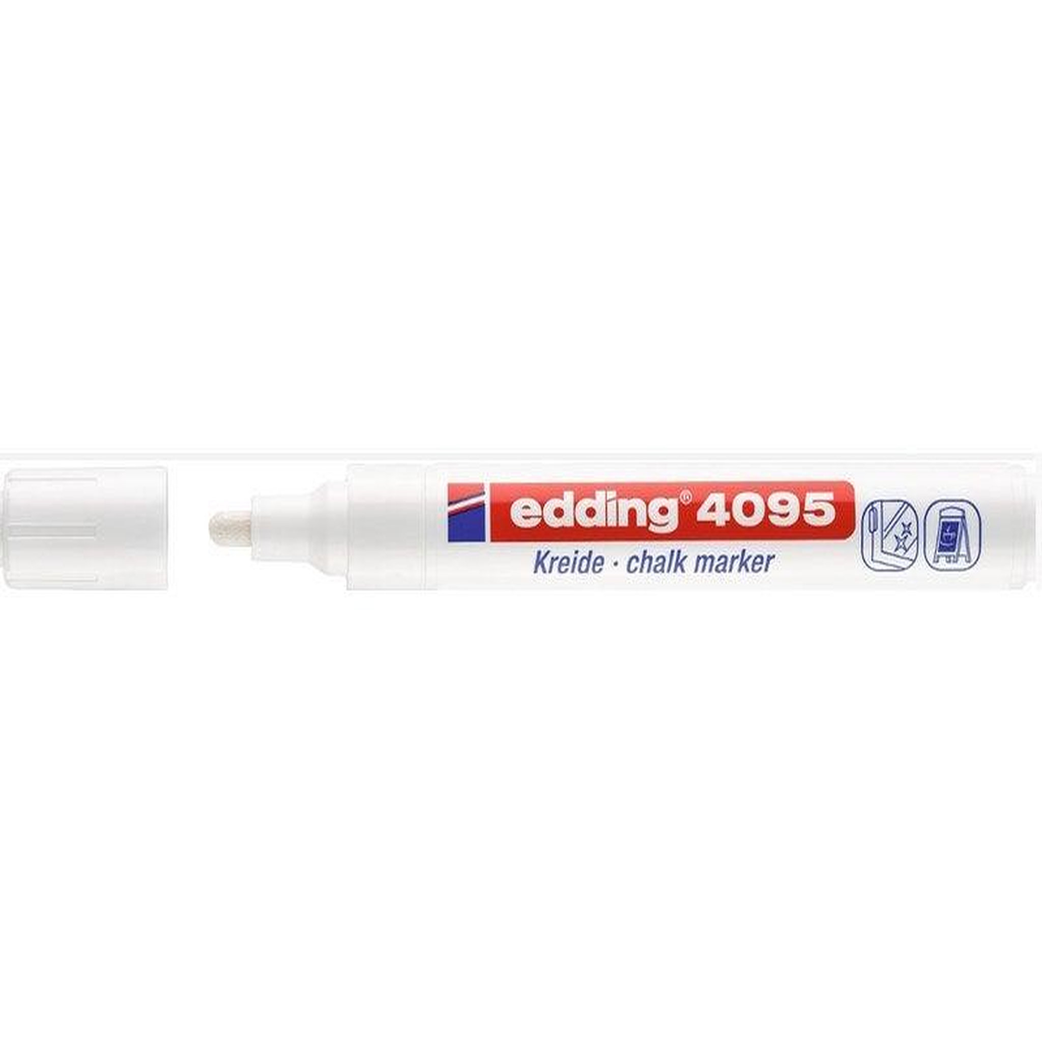 CENTRALE BRICO Feutre craie liquide blanc effacable EDDING