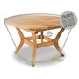 Voir la diapositive 1 : Jardiline Housse de protection Cover Line pour table ronde 6 personnes - Ø 120 x 50 cm - Jardiline