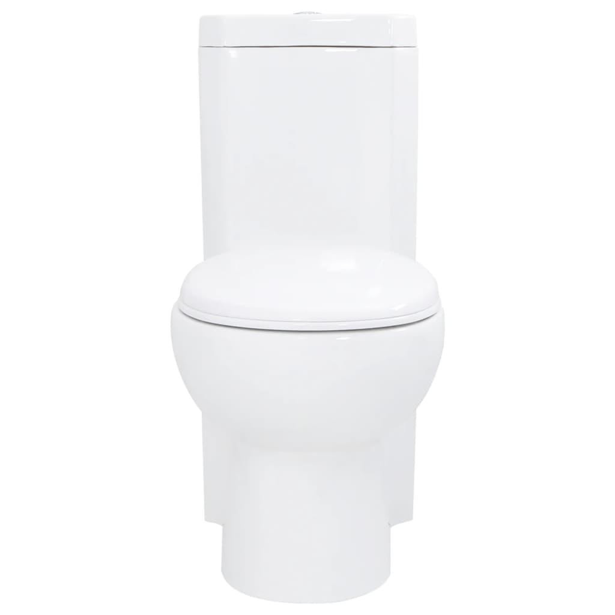 Voir la diapositive 2 : VIDAXL Toilette d'angle en ceramique pour salle de bains blanc