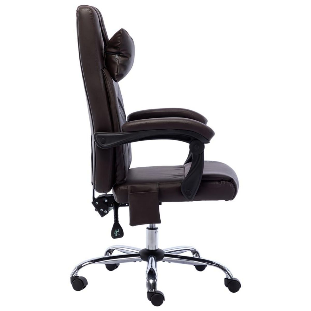 VIDAXL Chaise de bureau de massage Marron Similicuir